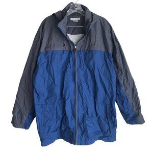 Vintage 90s Y2K Nike Mens Windbreaker Jacket XL Full Zip Hooded Lined Colorblock